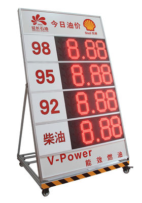 Waterproof Oil Price Led Digital Display Board Led Price Displays For Gas Station