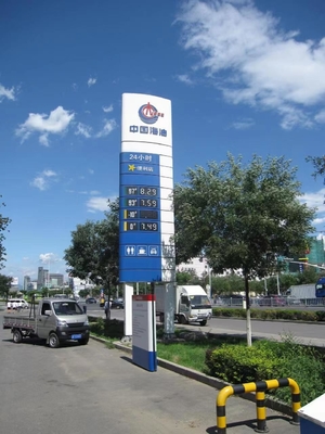 Aluminum Plastic Digital Gas Price Sign Price Signs Fuel Price Display Board 850*320mm