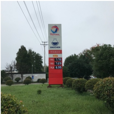 OEM ODM Red Gas Station Price Changer Gas Station Led Price Sign