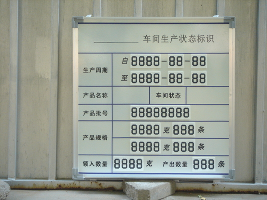 26*48*10mm Petrol Station Price Signs Fully Waterproof Mechanical Digital Signage