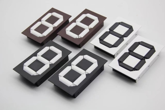 Black White Brown ASA Plastic Digital Display Module With Manual Turnover