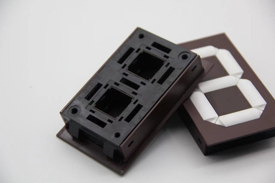 Black White Brown ASA Plastic Digital Display Module With Manual Turnover