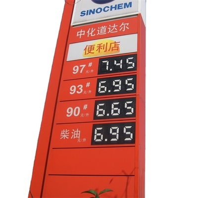 Energy Saving 7 Segment Display Panel 888.8 Gas Station Price Display