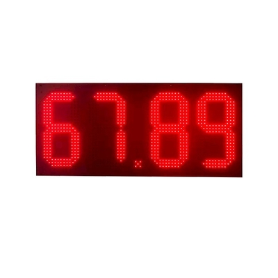 High Brightness Outdoor Red LED Gas Price Sign For Gas Station