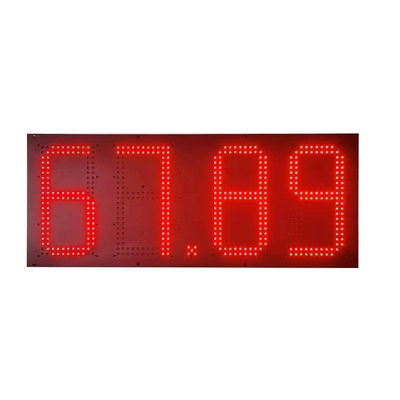 OEM ODM LED Gas Price Sign Remote Control Water Resistant 4 Digit Display Module