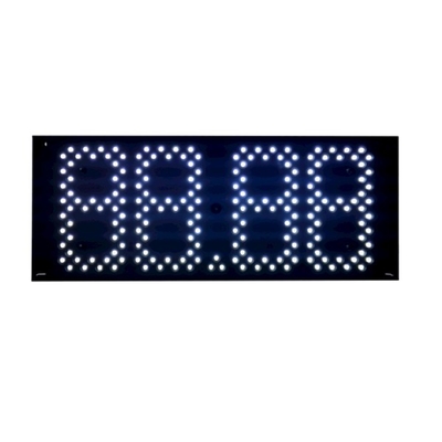7 Inch White Digital Number Display Board 7 Segment LED Oil Price Display