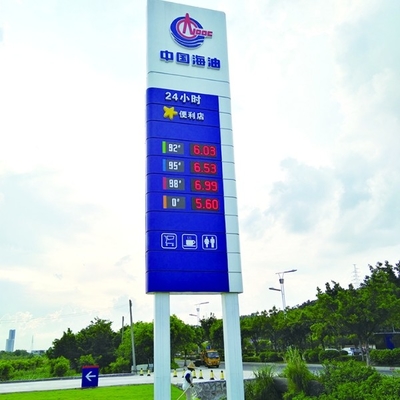 OEM ODM Outdoor LED Price Board Petrol Station Gas Price Display 6-64 Inch